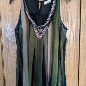 Sugar Lips sleeveless Sheer blouse